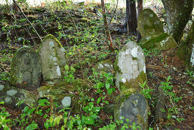 小日和田奥山歩道脇の石仏