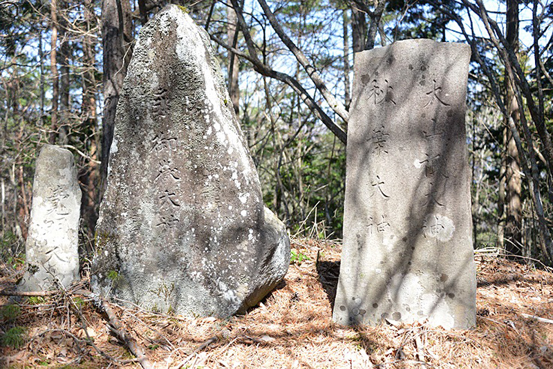 小日和田御嶽山頂の石仏